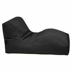 BAUHAUS Outbag Outdoor-Sitzsack Wave Plus Black, L X B: 125 X 70 Cm, 100 % Polyester -Cheap Regale Store 12 3966