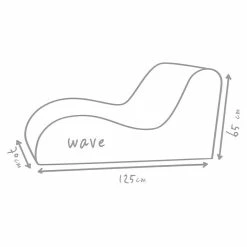 BAUHAUS Outbag Outdoor-Sitzsack Wave Plus Black, L X B: 125 X 70 Cm, 100 % Polyester -Cheap Regale Store 12 3967