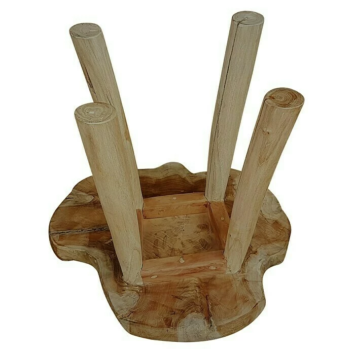 BAUHAUS Teak-Hocker Durchmesser: 35 Cm - 40 Cm 2 BAUHAUS Teak-Hocker Durchmesser: 35 Cm - 40 Cm – Bild 2