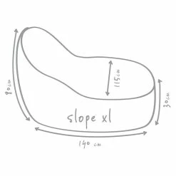 BAUHAUS Outbag Outdoor-Sitzsack Slope XL Plus Orange, L X B: 140 X 115 Cm, 100 % Polyester -Cheap Regale Store 12 4035