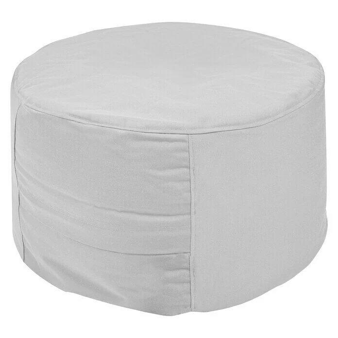 BAUHAUS Outbag Outdoor-Sitzhocker Rund Rock Plus Cool Grey, Ø X H: 60 X 35 Cm, 100 % Polyester 2 BAUHAUS Outbag Outdoor-Sitzhocker Rund Rock Plus Cool Grey, Ø X H: 60 X 35 Cm, 100 % Polyester – Bild 2