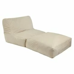 BAUHAUS Outbag Outdoor-Sitzsack Peak Plus Beige, L X B: 180 X 90 Cm, 100 % Polyester