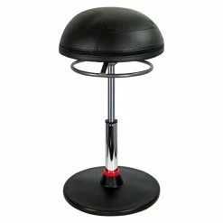 BAUHAUS Hocker Upright Milano Höhenverstellung: 600 Cm - 800 Cm, Schwarz