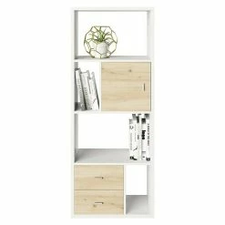 BAUHAUS Phönix Fortuna Raumteiler L X B X H: 34 X 58 X 146,6 Cm, Weiß, Anzahl Fächer: 6, Anzahl Schubladen: 2 Stk.