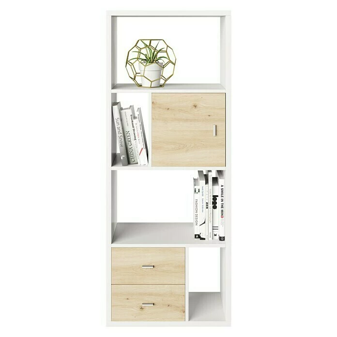 BAUHAUS Phönix Fortuna Raumteiler L X B X H: 34 X 58 X 146,6 Cm, Weiß, Anzahl Fächer: 6, Anzahl Schubladen: 2 Stk. 1 BAUHAUS Phönix Fortuna Raumteiler L X B X H: 34 X 58 X 146,6 Cm, Weiß, Anzahl Fächer: 6, Anzahl Schubladen: 2 Stk.