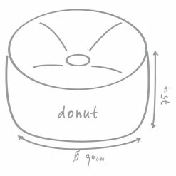 BAUHAUS Outbag Outdoor-Sitzsack Donut Plus Stone Grey, Ø X H: 90 X 45 Cm, 100 % Polyester 6 BAUHAUS Outbag Outdoor-Sitzsack Donut Plus Stone Grey, Ø X H: 90 X 45 Cm, 100 % Polyester -Cheap Regale Store 12 4117