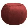 BAUHAUS Sitting Point Sitzhocker Plump Veluto Marsala, Ø X H: 45 X 50 Cm, 100 % Polyester