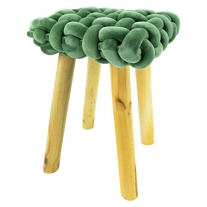 BAUHAUS Sitzhocker Geflochten Grün, L X B X H: 33 X 33 X 47 Cm 1 BAUHAUS Sitzhocker Geflochten Grün, L X B X H: 33 X 33 X 47 Cm