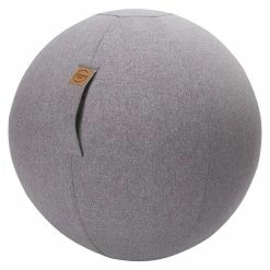 BAUHAUS Sitting Ball Gymnastikball Felt Grau, Durchmesser: 65 Cm, Material Bezug: 100 % Polyester