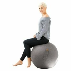 BAUHAUS Sitting Ball Gymnastikball Felt Grau, Durchmesser: 65 Cm, Material Bezug: 100 % Polyester -Cheap Regale Store 12 4182