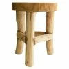 BAUHAUS Teak-Hocker Natur, Durchmesser: 24 Cm, Höhe: 30 Cm