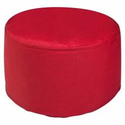 BAUHAUS Outbag Outdoor-Sitzhocker Rund Rock Plus Red, Ø X H: 60 X 35 Cm, 100 % Polyester