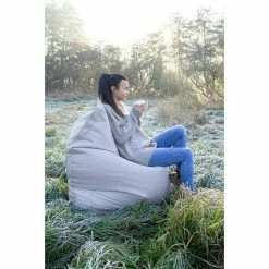 BAUHAUS Outbag Outdoor-Sitzsack Meadow Plus L X B: 160 X 130 Cm, Cool Grey, 100 % Polyester -Cheap Regale Store 12 4222