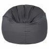 BAUHAUS Outbag Outdoor-Sitzsack Donut Plus Anthrazit, Ø X H: 90 X 45 Cm, 100 % Polyester