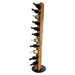 BAUHAUS Wood & Wishes Weinregal Premium Höhe: 158 Cm, Anzahl Flaschen: 11 Stk., Holz, Teak