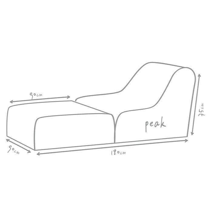 BAUHAUS Outbag Outdoor-Sitzsack Peak Plus Orange, L X B: 180 X 90 Cm, 100 % Polyester 5 BAUHAUS Outbag Outdoor-Sitzsack Peak Plus Orange, L X B: 180 X 90 Cm, 100 % Polyester – Bild 5