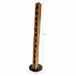 BAUHAUS Wood & Wishes Weinregal Premium Höhe: 158 Cm, Anzahl Flaschen: 11 Stk., Holz, Teak -Cheap Regale Store 12 427