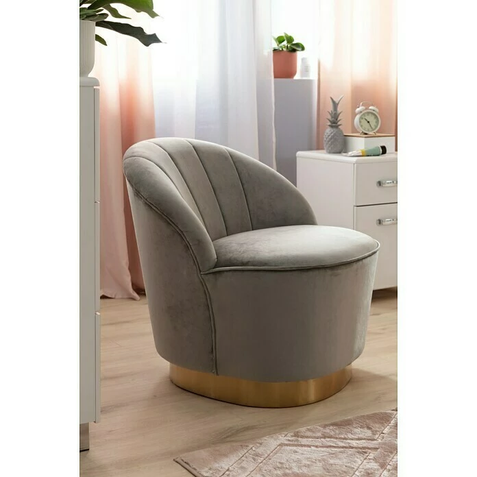 BAUHAUS Sessel Stella L X B X H: 67 X 71 X 70 Cm, 100 % Polyester, Taupe 3 BAUHAUS Sessel Stella L X B X H: 67 X 71 X 70 Cm, 100 % Polyester, Taupe – Bild 3