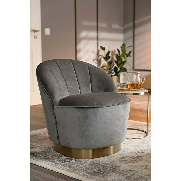 BAUHAUS Sessel Stella L X B X H: 67 X 71 X 70 Cm, 100 % Polyester, Taupe 4 BAUHAUS Sessel Stella L X B X H: 67 X 71 X 70 Cm, 100 % Polyester, Taupe – Bild 4