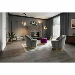 BAUHAUS Hocker Liz Ø X H: 50 X 40 Cm, 100 % Polyester, Lila -Cheap Regale Store 12 4298