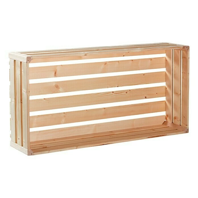BAUHAUS HolzZollhaus Holzkiste B 1/1 35 X 70 X 16 Cm, Gehobelt, Natur 1 BAUHAUS HolzZollhaus Holzkiste B 1/1 35 X 70 X 16 Cm, Gehobelt, Natur