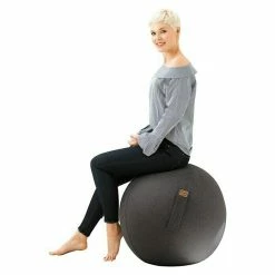 BAUHAUS Sitting Ball Gymnastikball Felt Anthrazit, Durchmesser: 65 Cm, Material Bezug: 100 % Polyester -Cheap Regale Store 12 4303