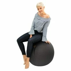 BAUHAUS Sitting Ball Gymnastikball Felt Anthrazit, Durchmesser: 65 Cm, Material Bezug: 100 % Polyester -Cheap Regale Store 12 4306