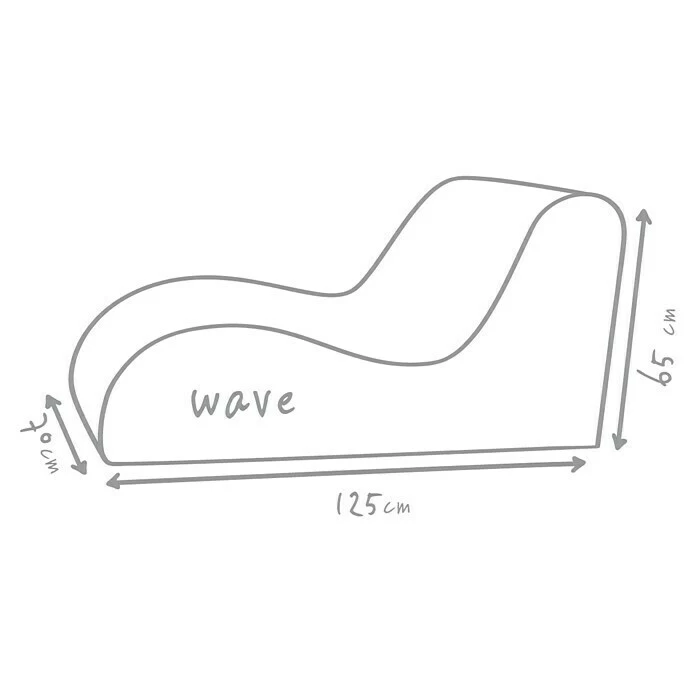 BAUHAUS Outbag Outdoor-Sitzsack Wave Plus Anthrazit, L X B: 125 X 70 Cm, 100 % Polyester 5 BAUHAUS Outbag Outdoor-Sitzsack Wave Plus Anthrazit, L X B: 125 X 70 Cm, 100 % Polyester – Bild 5