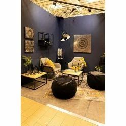 BAUHAUS Sitting Point Sitzhocker Plump Veluto Anthrazit, Ø X H: 45 X 50 Cm, 100 % Polyester -Cheap Regale Store 12 4373