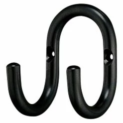 BAUHAUS Häfele Garderobenhaken Mit 2 Haken, Schwarz B X H: 60 X 85 Mm, Stahl, 1 Stk.