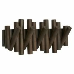 BAUHAUS Umbra Garderobenleiste Picket L X B X H: 4 Mm X 37,8 Cm X 16,8 Cm, Walnuss