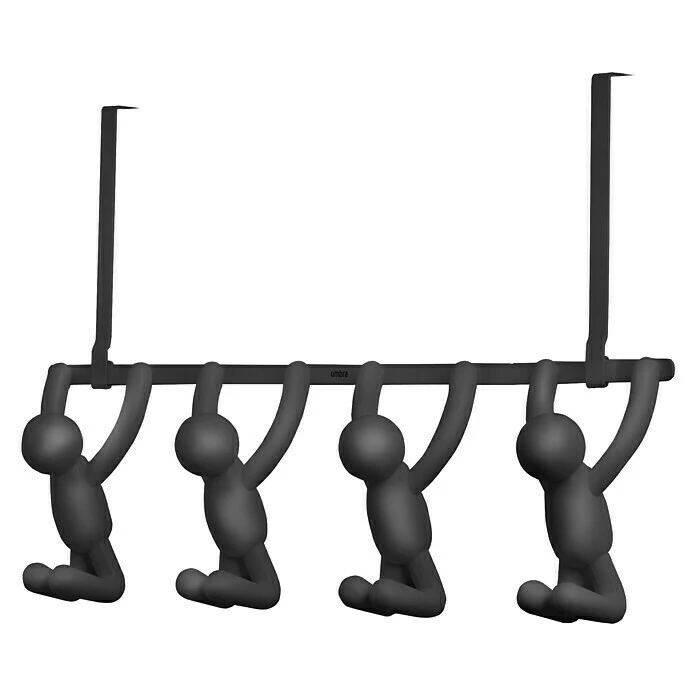 BAUHAUS Umbra Türgarderobe 4 Buddys L X B X H: 18,5 X 4,5 X 12,5 Cm, Schwarz 2 BAUHAUS Umbra Türgarderobe 4 Buddys L X B X H: 18,5 X 4,5 X 12,5 Cm, Schwarz – Bild 2