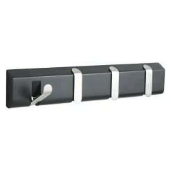 BAUHAUS Umbra Garderobenleiste Taper L X B X H: 44,4 X 17,1 X 6,9 Cm, Material: Metall/Holz, Schwarz