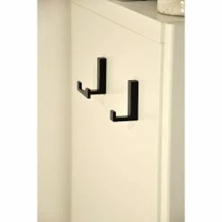 BAUHAUS Siro Garderobenhaken L X B X H: 15 X 61 X 40 Mm, Anzahl Haken: 1 Stk., Schwarz -Cheap Regale Store 12 4415