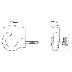 BAUHAUS Siro Garderobenhaken-Set H033-25A4V3 Inhalt: 3 Stk., L X B X H: 11,5 X 30 X 25 Mm 9 BAUHAUS Siro Garderobenhaken-Set H033-25A4V3 Inhalt: 3 Stk., L X B X H: 11,5 X 30 X 25 Mm -Cheap Regale Store 12 4423