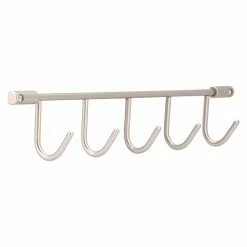 BAUHAUS Siro Garderobenleiste L X B X H: 360 X 56 X 36 Mm, Anzahl Haken: 5 Stk.