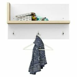 BAUHAUS CS Schmal Garderobenpaneel My Ell L X B X H: 22 X 86 X 50 Cm, Weiß -Cheap Regale Store 12 4454