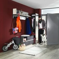 BAUHAUS CS Schmal Garderobenpaneel My Ell L X B X H: 22 X 86 X 50 Cm, Weiß -Cheap Regale Store 12 4455