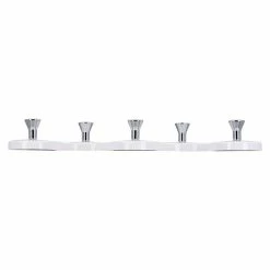 BAUHAUS Siro Hakenleiste 01047 Reinweiß L X H: 248 X 103 Mm, Anzahl Haken: 5 Stk. -Cheap Regale Store 12 4474