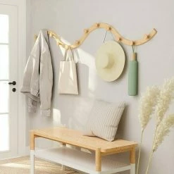 BAUHAUS Umbra Garderobenhaken-Set Slinka L X B X H: 4,8 X 42,8 X 11,4 Cm, Anzahl Haken: 12 Stk., Esche Natur -Cheap Regale Store 12 4478