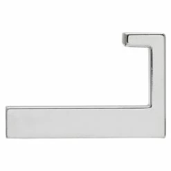 BAUHAUS Siro Garderobenhaken L X B X H: 15 X 61 X 40 Mm, Anzahl Haken: 1 Stk., Silber -Cheap Regale Store 12 4491
