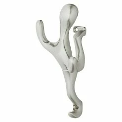 BAUHAUS Garderobenhaken Ausstattung: 3 Haken, Lochabstand: 128 Mm, Vernickelt Matt