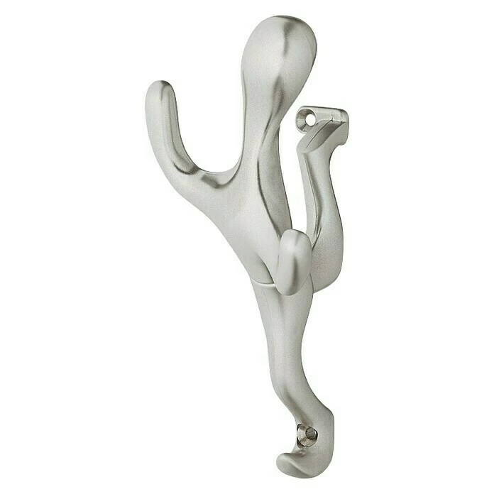 BAUHAUS Garderobenhaken Ausstattung: 3 Haken, Lochabstand: 128 Mm, Vernickelt Matt 1 BAUHAUS Garderobenhaken Ausstattung: 3 Haken, Lochabstand: 128 Mm, Vernickelt Matt