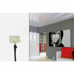 BAUHAUS Siro Hakenleiste 2178-114ZN4KV1S 114 X 16 Mm, Anzahl Haken: 3 Stk., Vernickelt Matt -Cheap Regale Store 12 4527