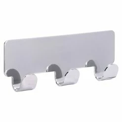 BAUHAUS Siro Hakenleiste 2178-156ZN4KV1S 114 X 16 Mm, Anzahl Haken: 3 Stk., Verchromt Poliert -Cheap Regale Store 12 4537