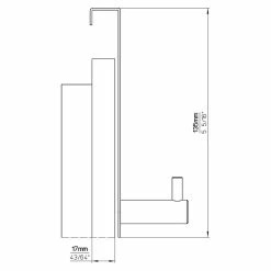 BAUHAUS Siro Garderobenhaken 1983-135N1V1E L X B X H: 135 X 30 X 41 Mm, Anzahl Haken: 1 Stk. -Cheap Regale Store 12 4560