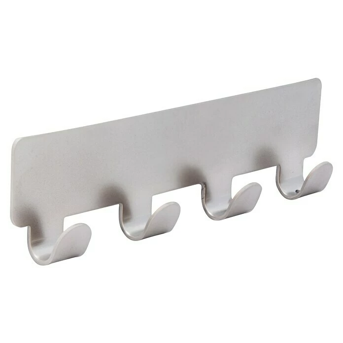 BAUHAUS Siro Hakenleiste 2178-156ZN4KV1S 156 X 16 Mm, Anzahl Haken: 4 Stk., Vernickelt Matt 2 BAUHAUS Siro Hakenleiste 2178-156ZN4KV1S 156 X 16 Mm, Anzahl Haken: 4 Stk., Vernickelt Matt – Bild 2