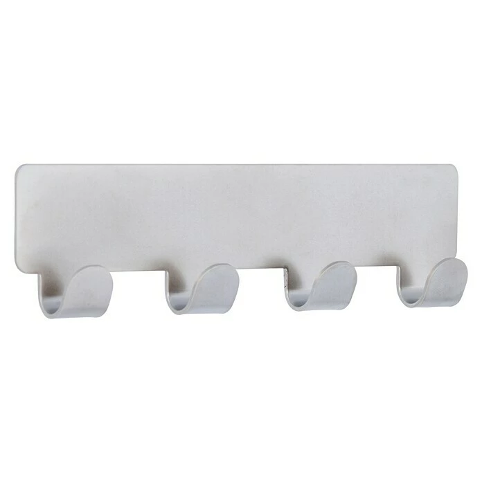 BAUHAUS Siro Hakenleiste 2178-156ZN4KV1S 156 X 16 Mm, Anzahl Haken: 4 Stk., Vernickelt Matt 3 BAUHAUS Siro Hakenleiste 2178-156ZN4KV1S 156 X 16 Mm, Anzahl Haken: 4 Stk., Vernickelt Matt – Bild 3