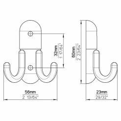 BAUHAUS Siro Garderobenhaken 1786/PB 21 L X B X H: 56 X 60 X 23 Mm, Anzahl Haken: 1 Stk. -Cheap Regale Store 12 4582