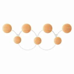 BAUHAUS Umbra Garderobenleiste Dotsy L X B X H: 10,5 X 43,2 X 17,2 Cm, Anzahl Haken: 7 Stk., Weiß